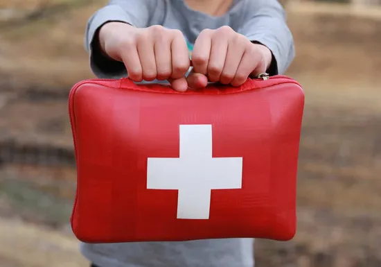 Kit de primeiros socorros DIN13164 Bolsa de nylon para carro
