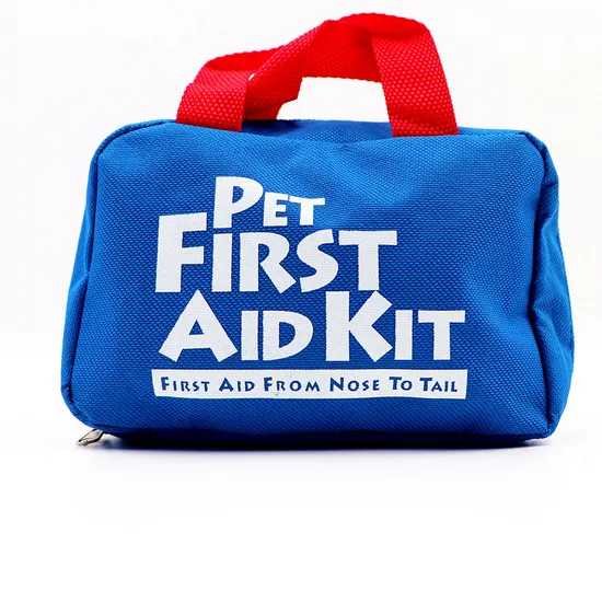 Kit de primeiros socorros para animais de estimação para cães e gatos, bolsa de primeiros socorros para animais de estimação