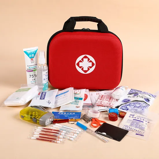 Caixa de primeiros socorros para montagem em parede de escritório ABS Kit de primeiros socorros para armazenamento de estojo médico de plástico forte
